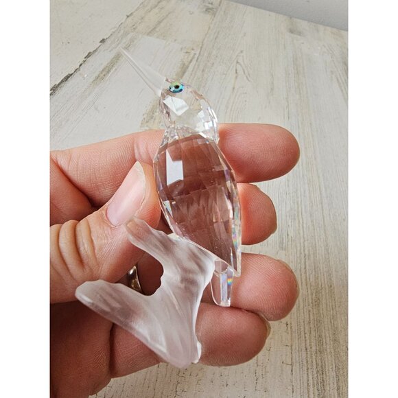 Swarovski kingfisher Bird crystal figurine statue - Picture 8 of 8